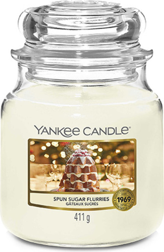 Yankee Candle Závěje cukru, Svíčka ve skleněné dóze, 411 g