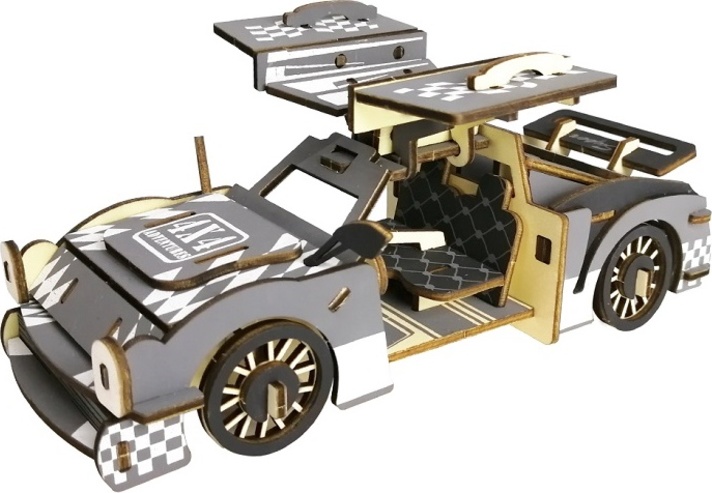 Woodcraft Dřevěné 3D puzzle Sportovní auto