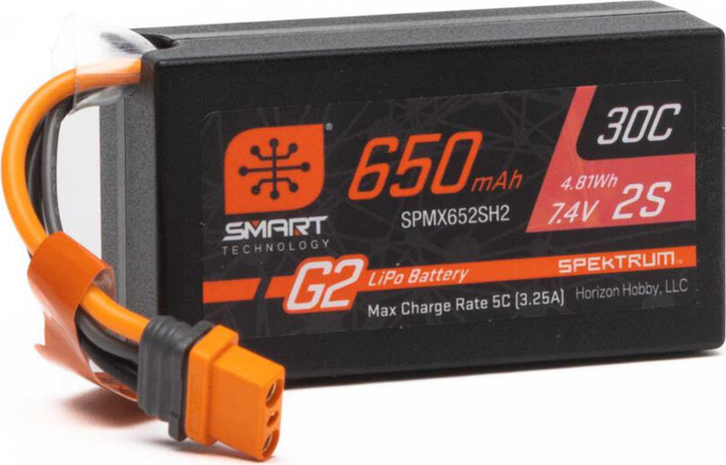 Spektrum Smart G2 LiPo 7.4V 650mAh 30C HC IC2