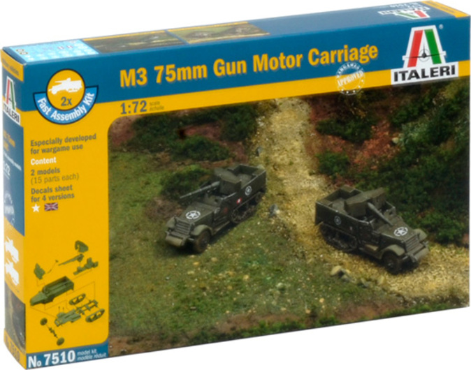Fast Assembly military 7510 - M3 75mm HALF TRACK (1:72)