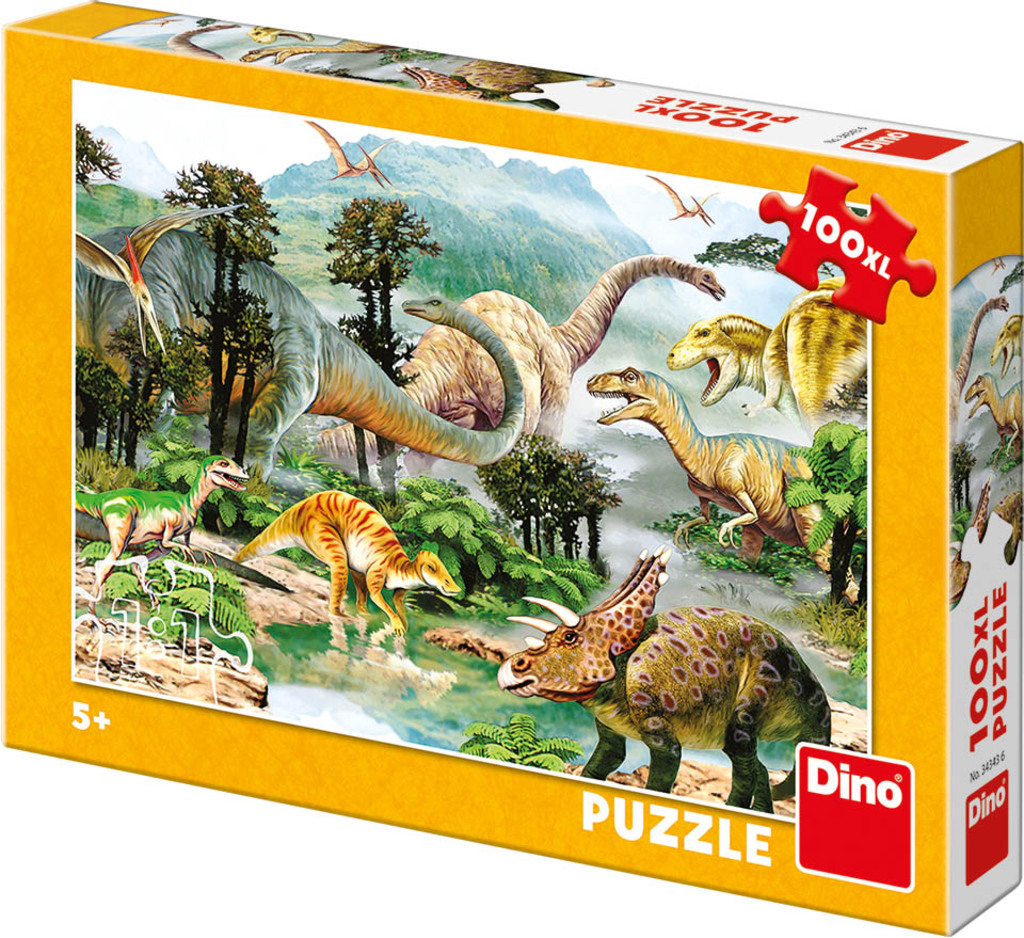Dino život dinosaurů 100XL Puzzle