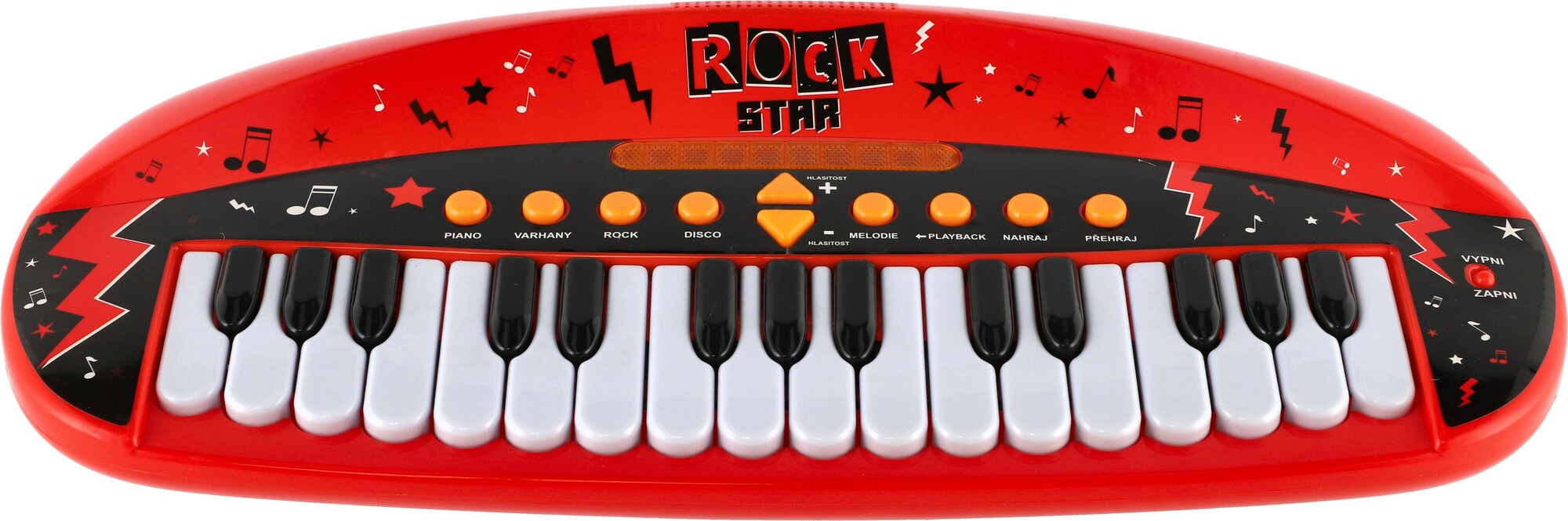 Pianko ROCK STAR 31 kláves plast 46cm na baterie se zvukem a světlem