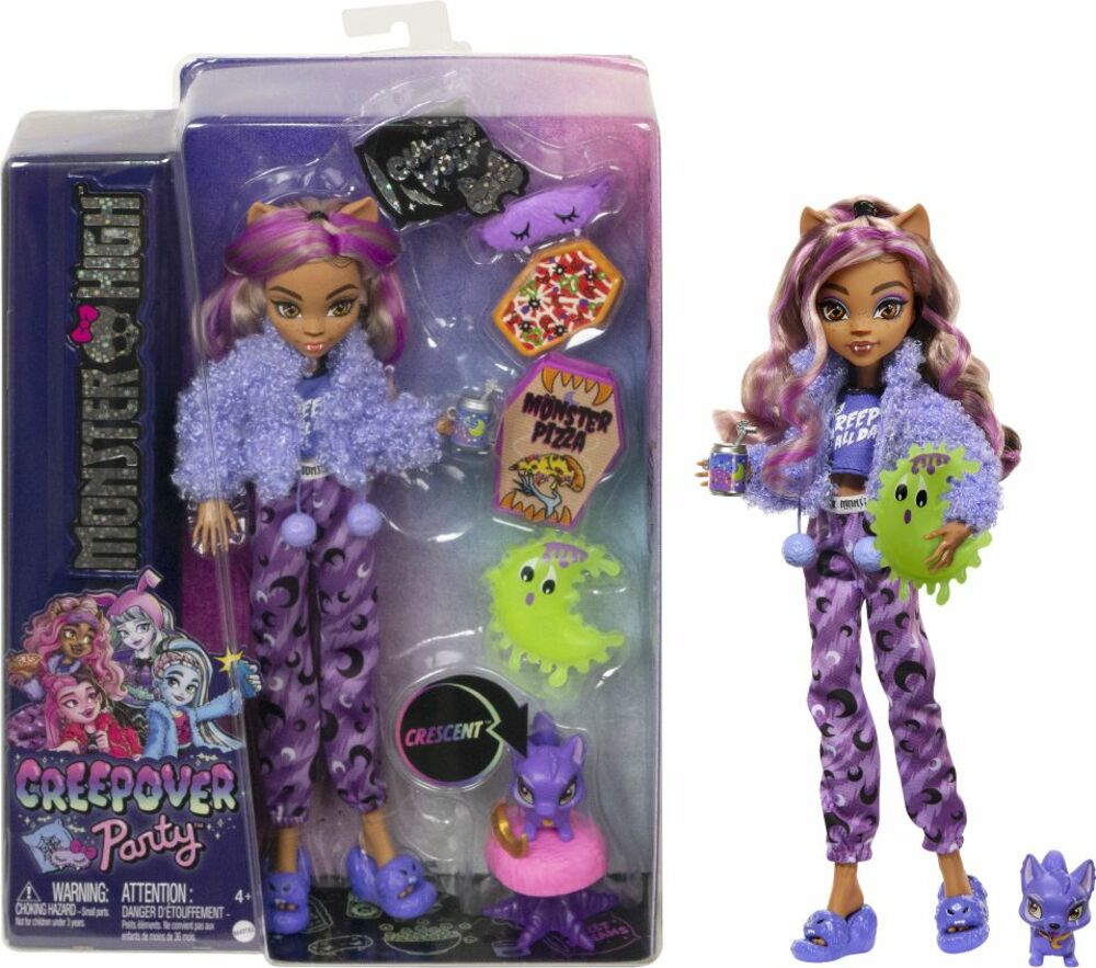 Mattel Monster High Creepover párty panenka - Clawdeen