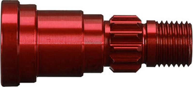 Traxxas hliníková hřídel kola červená (1): X-Maxx 8S
