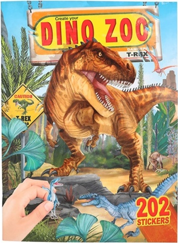 Kreativní sešit Dino World, 202 samolepek, 24 stránek