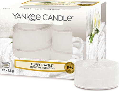 Yankee Candle, Načechrané ručníky, Svíčky čajové, 12 ks