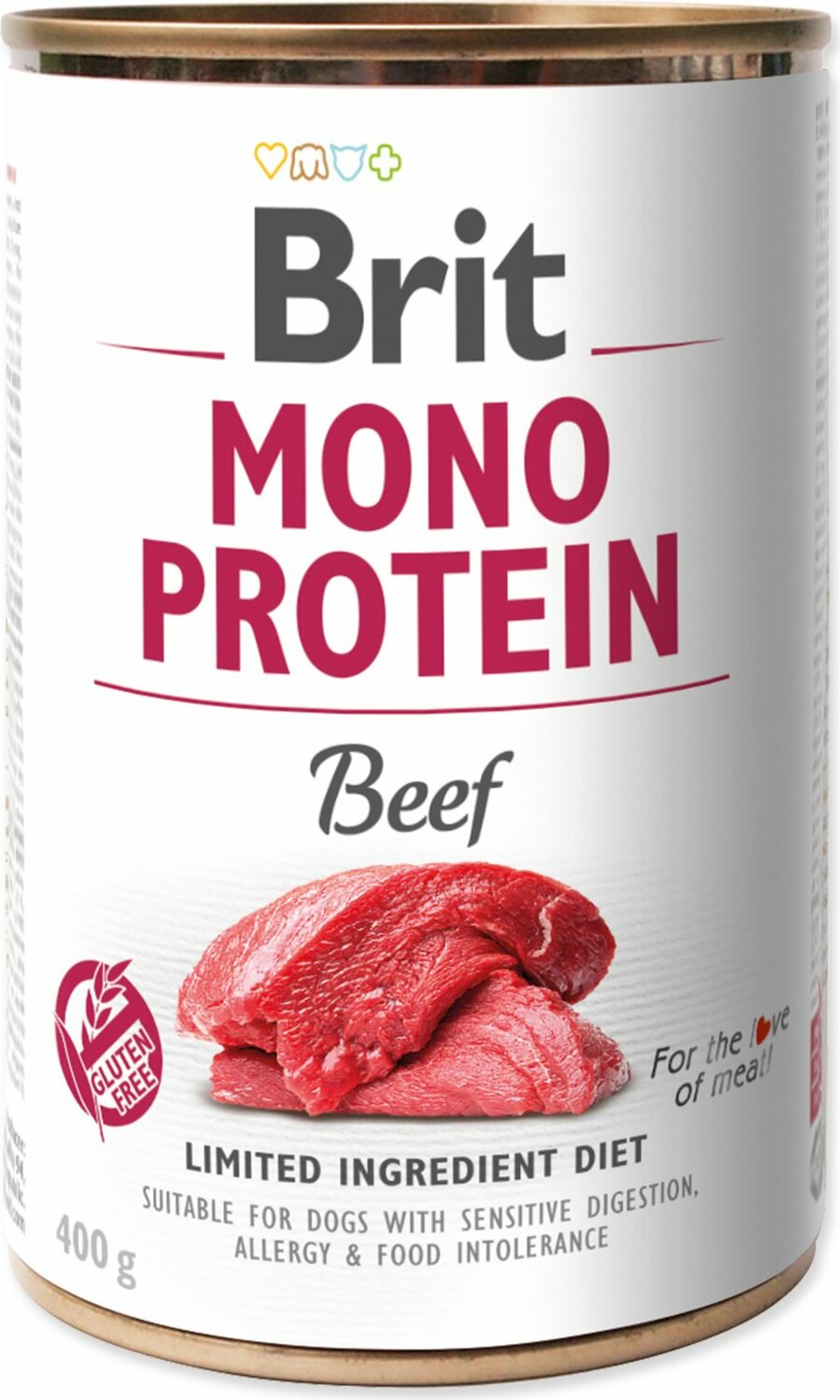 Konzerva Brit Mono protein hovězí 400g