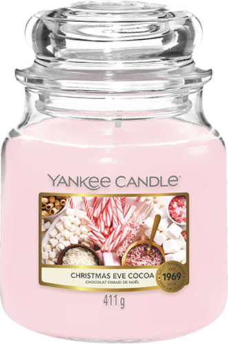 Yankee Candle Vánoční kakao Svíčka ve skleněné dóze, 411 g