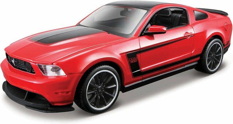 Maisto - Ford Mustang Boss 302, červený, výrobní linka, 1:24