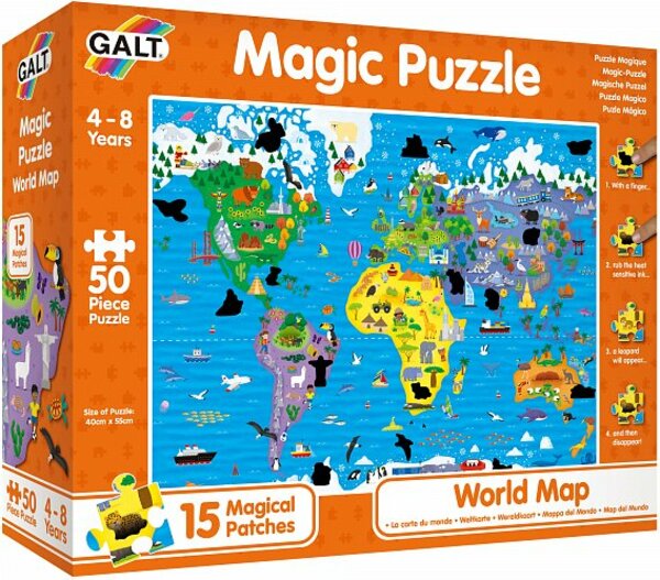 Magické puzzle - Mapa světa