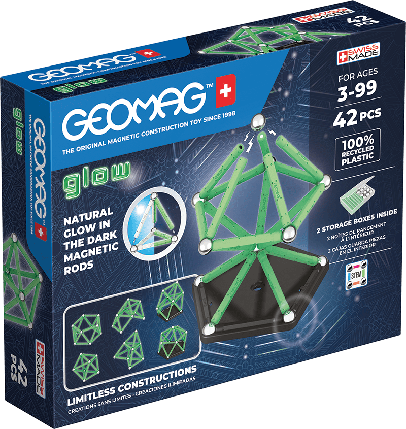 Geomag Glow recyklováno 42 kusů
