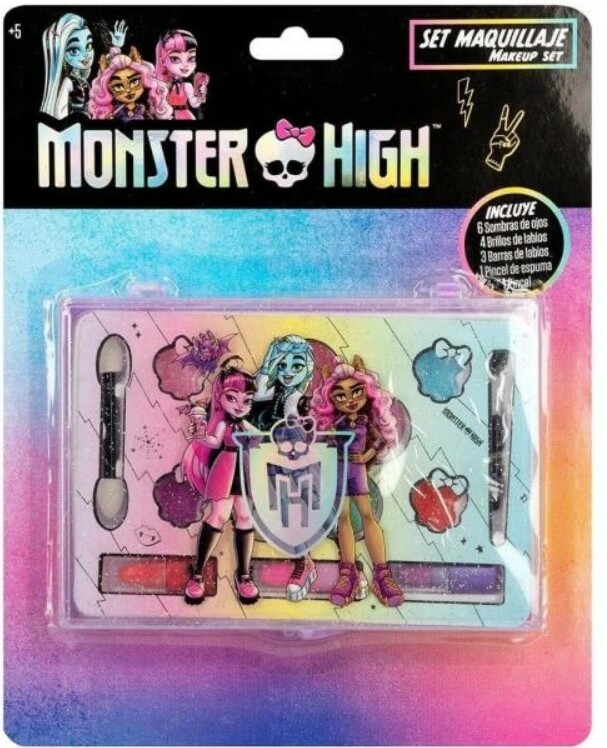 Monster High - sada krásy paletka s očnými tieňmi a rúžmi