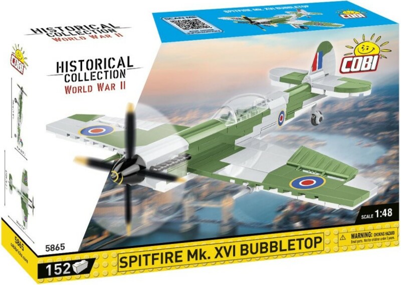 Cobi II WW Supermarine Spitfire Mk. XVI Bubbletop, 1:48, 155k