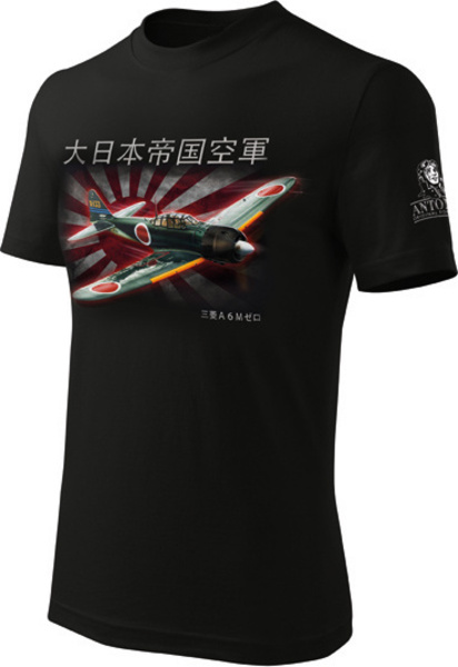 Antonio pánské tričko Mitsubishi A6M Zero Jp XL
