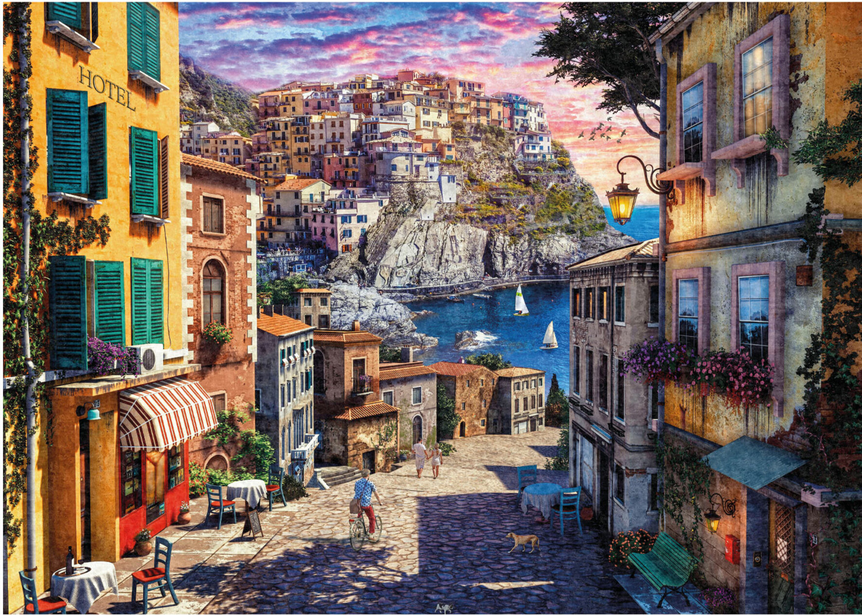 Puzzle Italské pobřeží 1000 dílků