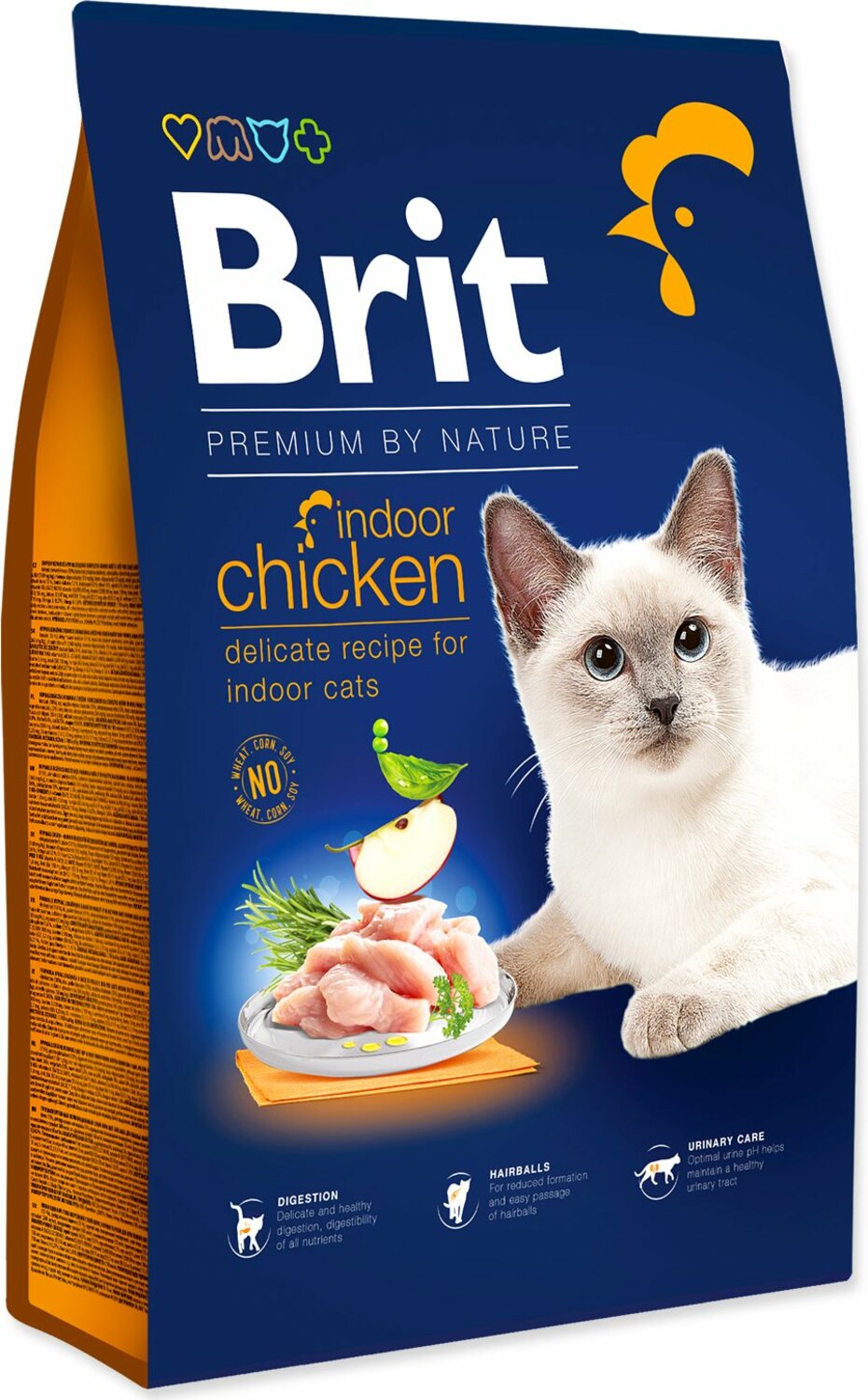 Krmivo Brit Premium by Nature Cat Indoor Chicken 8kg