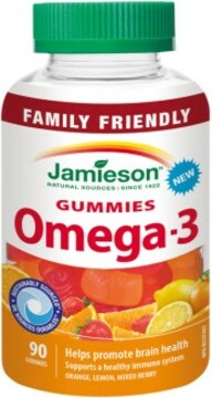 Jamieson Omega-3 Gummies želatinové pastilky 90 pastilek
