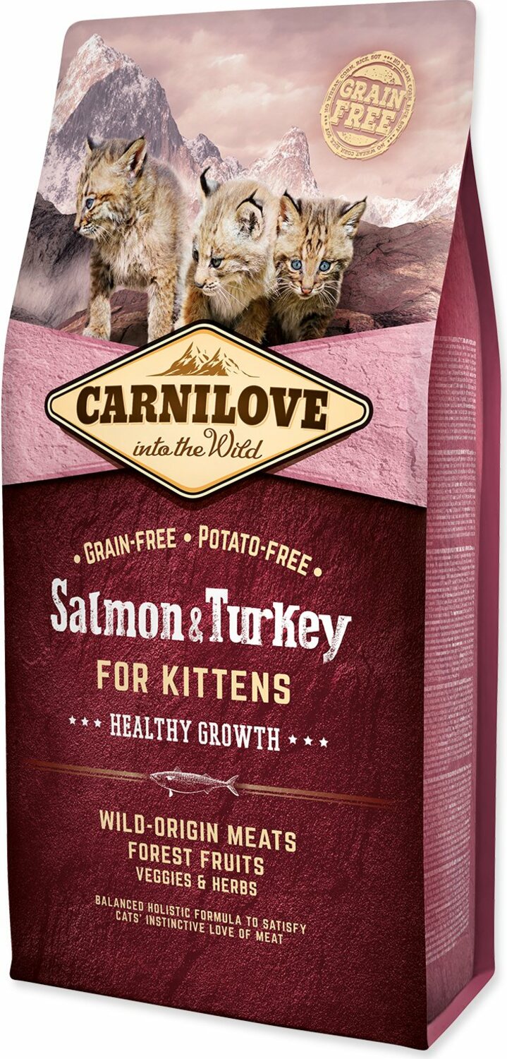 Krmivo Carnilove Kitten Healthy Growth Salmon & Turkey 6kg