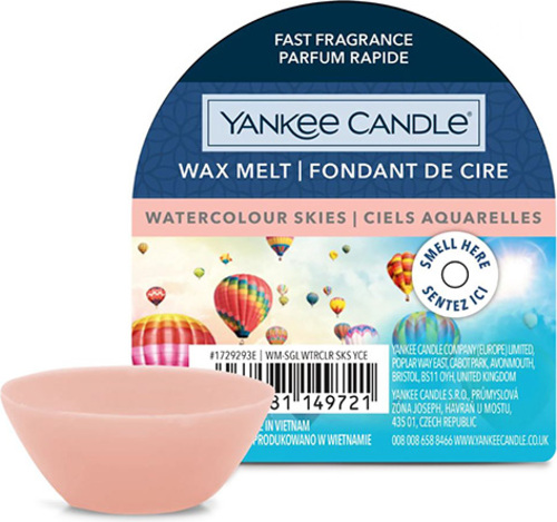 Yankee Candle, Akvarelová obloha, Vonný vosk 22 g