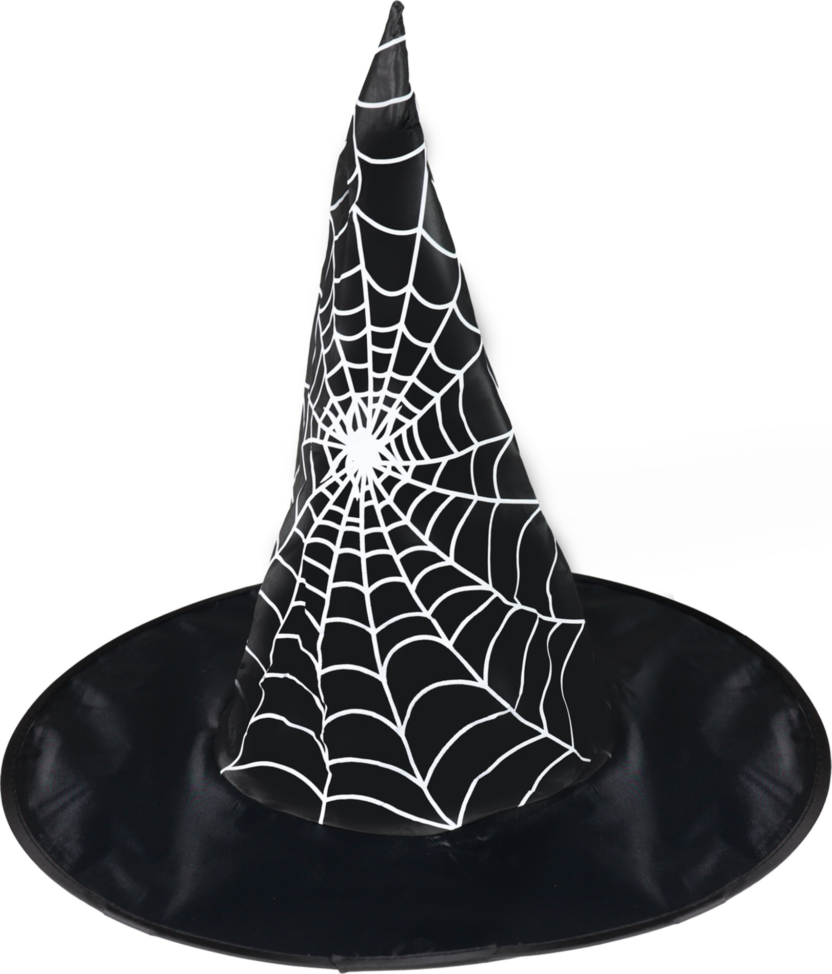Dětský klobouk s pavučinou bílý dekor
