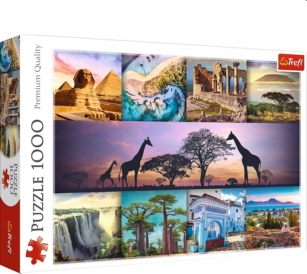 Trefl Puzzle 1000 - Koláž - Afrika