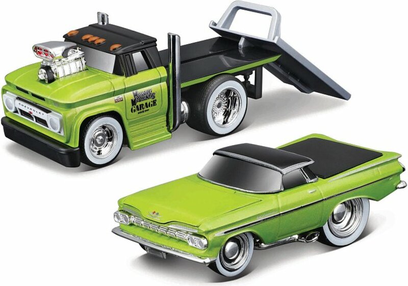 Maisto - Muscle Transports - 1966 Chevrolet C60 Flatbed Chevrolet El Camino, 1:64