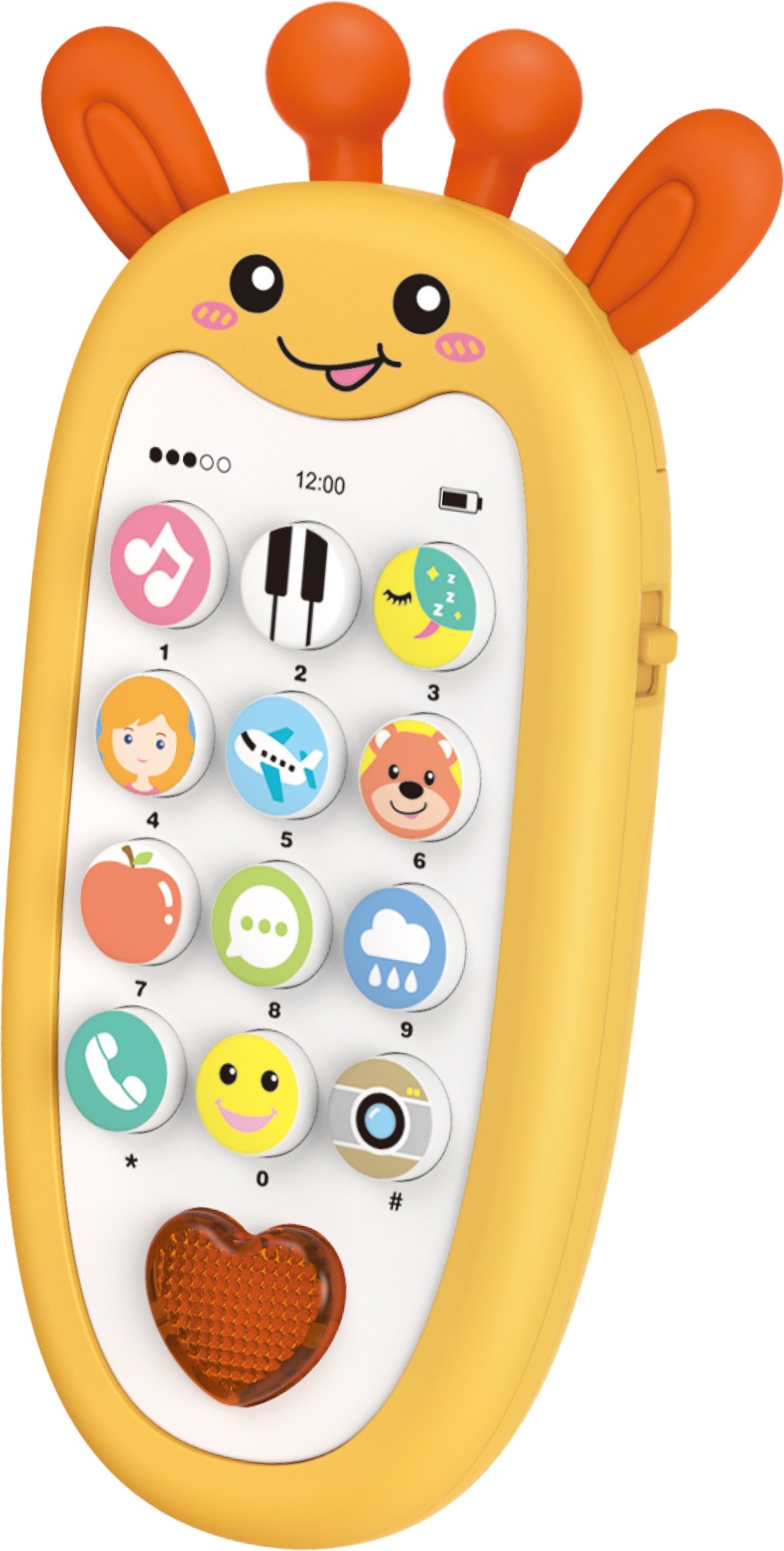 Maamaa Kinder-Telefon mit Giraffen-Effekten 13,5 cm