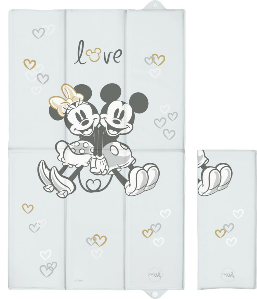 CEBA Podložka přebalovací cestovní 50x80 Disney Minnie & Mickey Grey