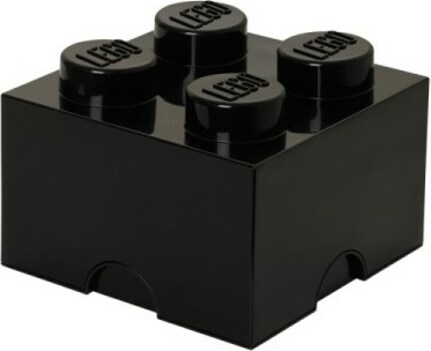 LEGO® úložný box 4 - černá 250 x 250 x 180 mm
