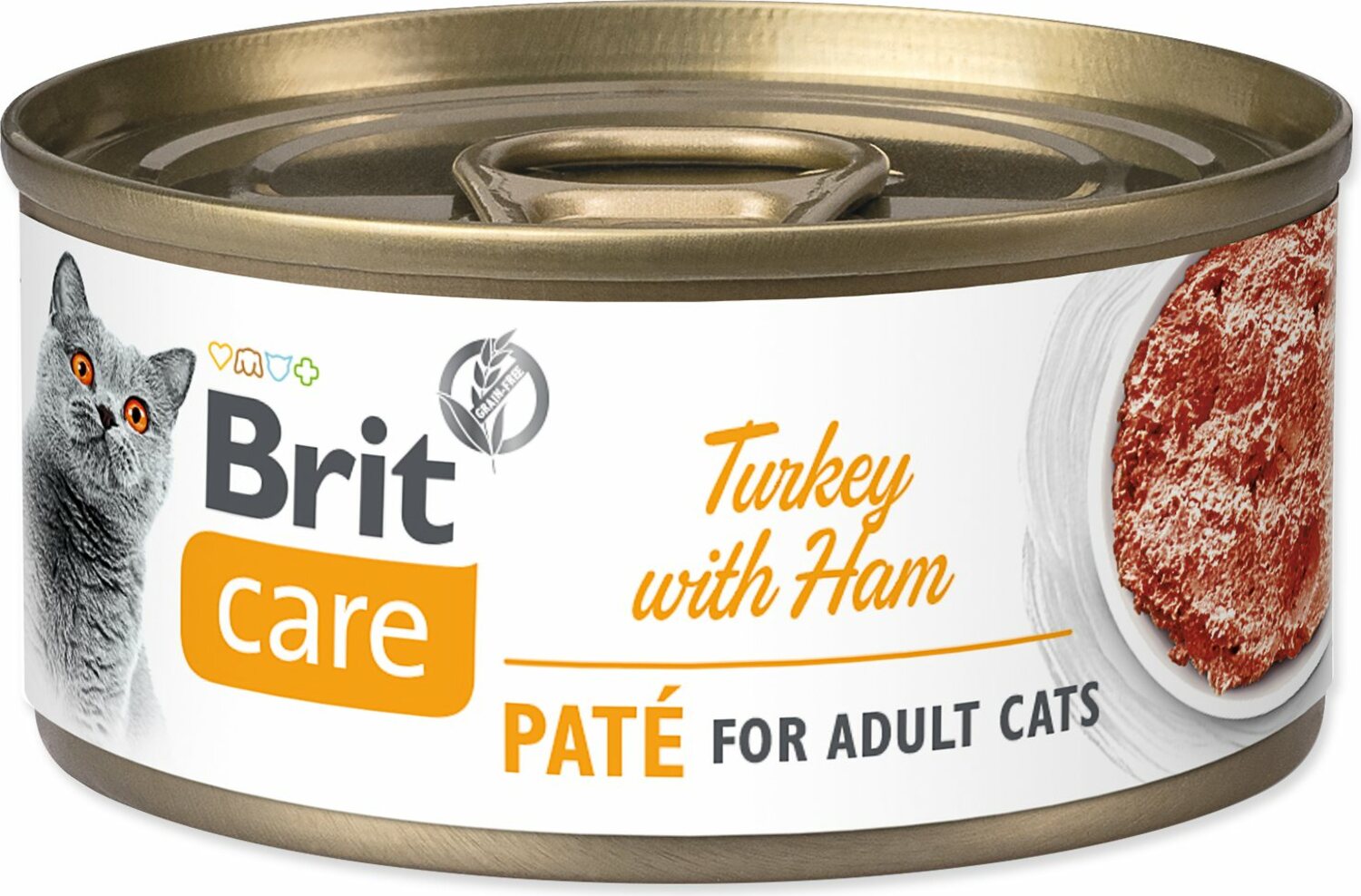 Konzerva Brit Care Cat krůta s rýží, paté 70g