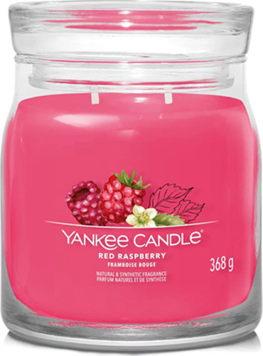 Yankee Candle Červená malina, Svíčka ve skleněné dóze 368 g