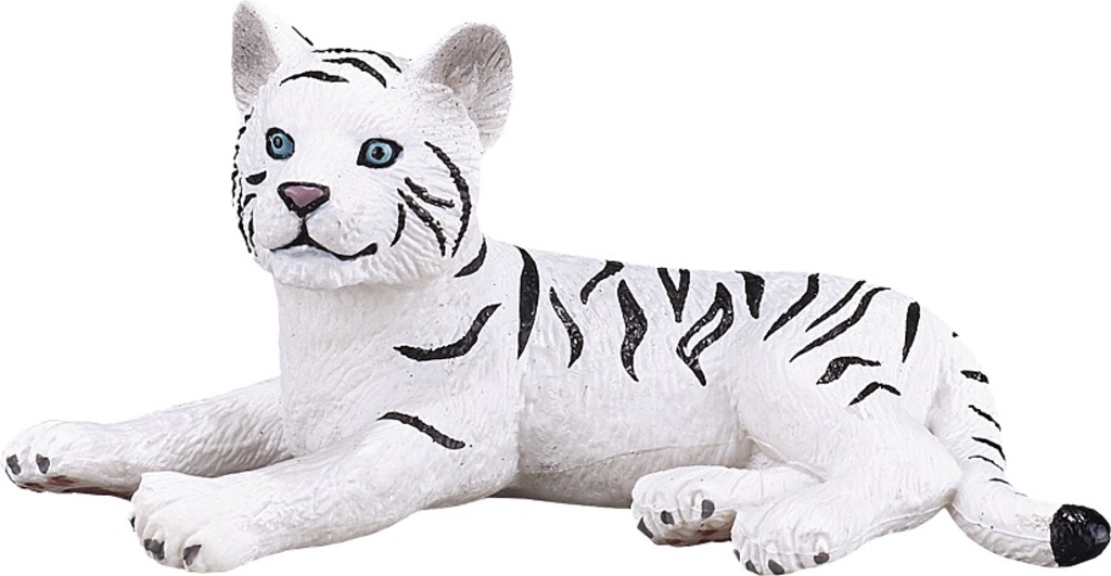 Mojo Tiger bílý mládě ležící