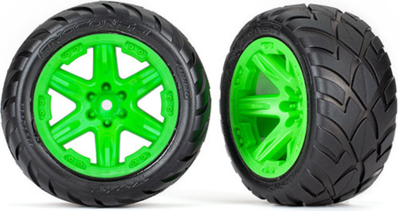 Traxxas kolo 2.8", disk RXT zelený, pneu Anaconda (4WD přední/zadní, 2WD přední) (2)