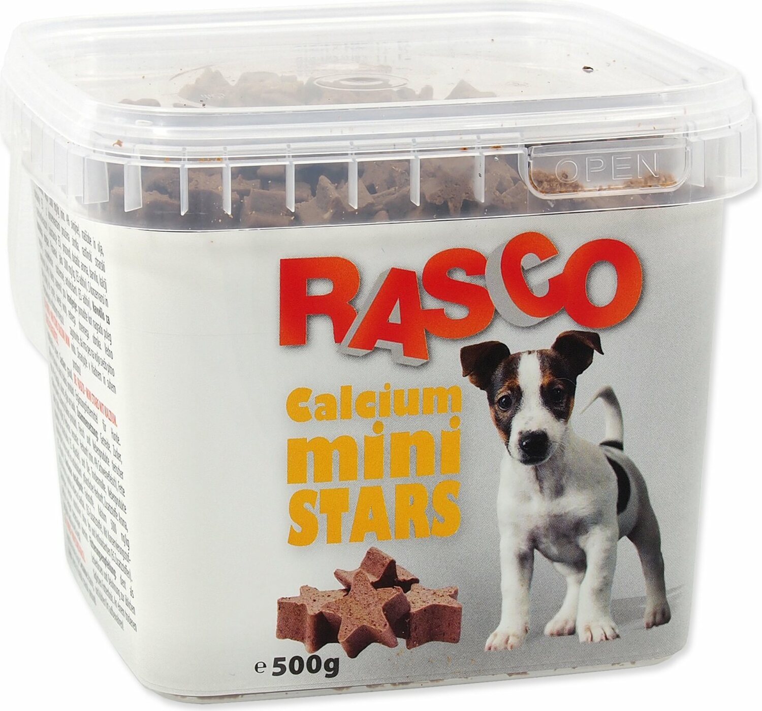 Pochoutka Rasco mini hvězdičky kalciové 0,7cm 500g