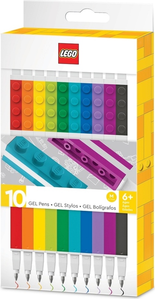 LEGO Gelová pera, mix barev - 10 ks