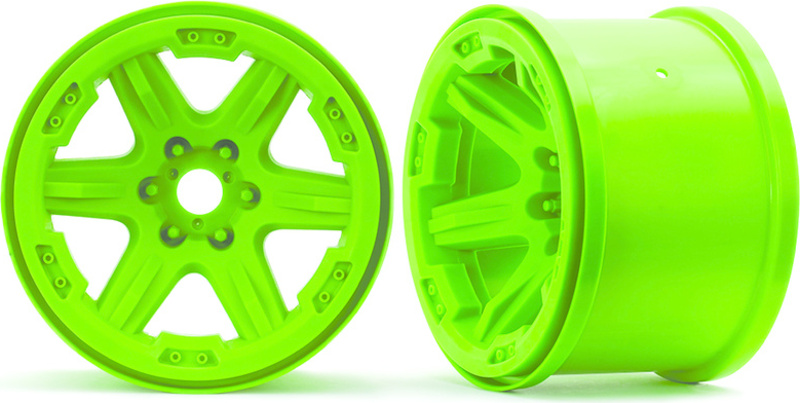 Traxxas disk 3.8" zelený, 17mm drážkovaný (2)