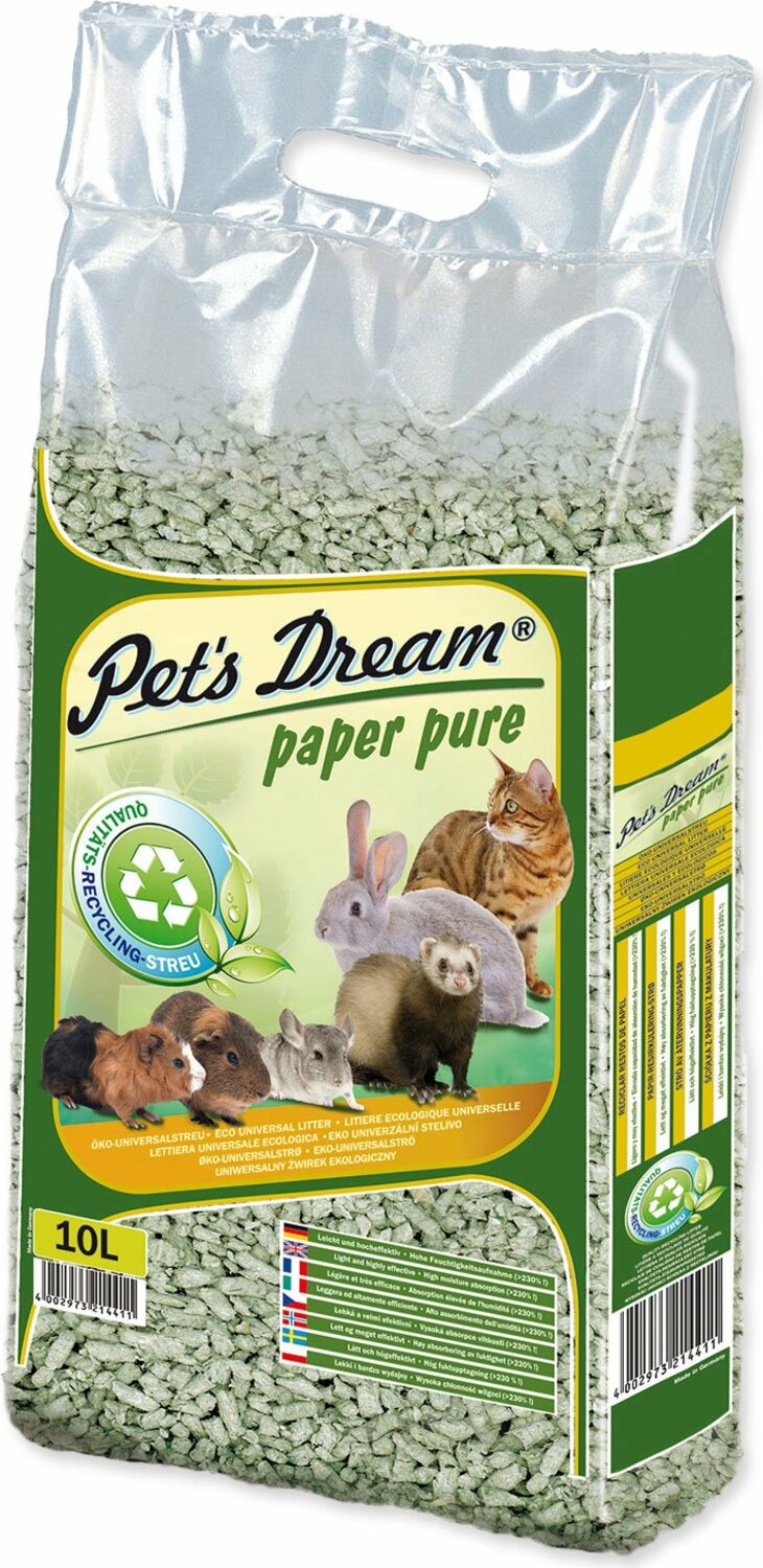 Pelety Pet´s Dream Paper Pure 10l (4,8l)