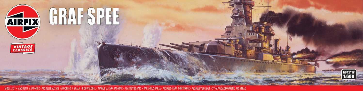 Classic Kit VINTAGE loď A04211V - Admiral Graf Spee (1: 600)