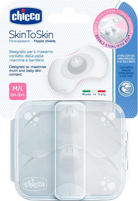 Chránič bradavky SkinToSkin silikon 2 ks, M/L