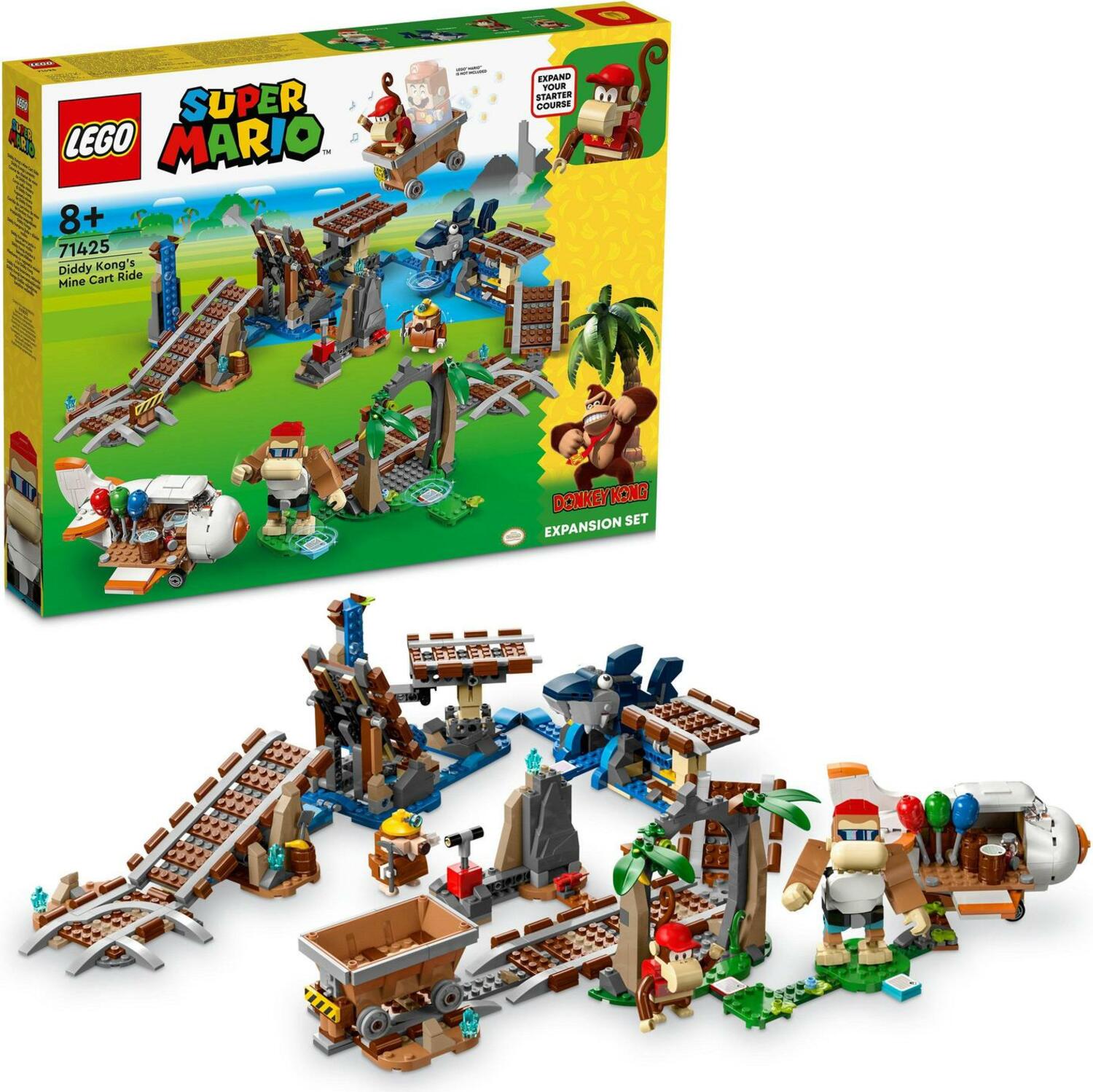 LEGO® Super Mario™ 71425 Diddy Kongova jízda v důlním vozíku – rozšiřující set