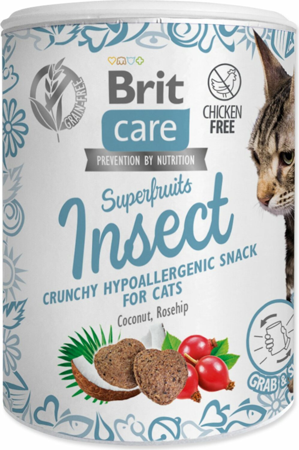 Pochoutka Brit Care Cat Snack Superfruits hmyz 100g