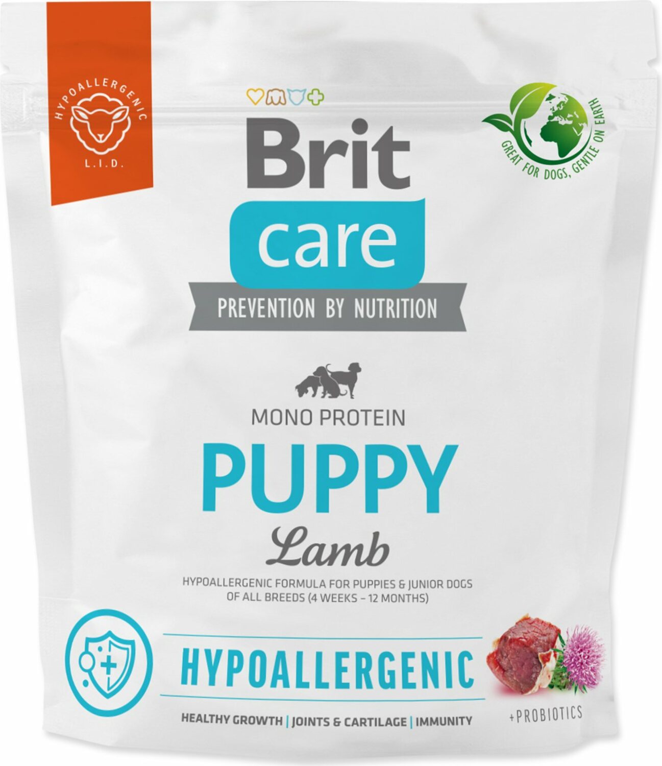Krmivo Brit Care Dog Hypoallergenic Puppy Lamb 1kg