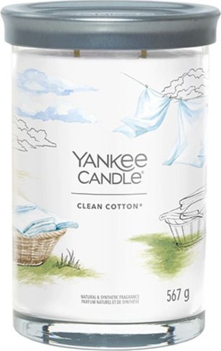 Yankee Candle, Čistá bavlna, Svíčka ve skleněném válci 567 g