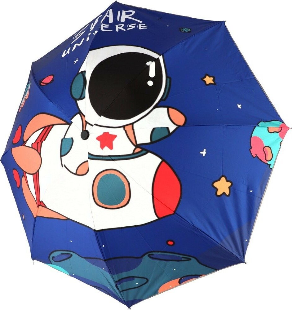 Deštník Vesmír skládací látka/kov 25cm modrý