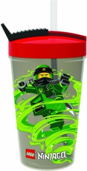 LEGO® Ninjago Classic sklenice s brčkem - červená