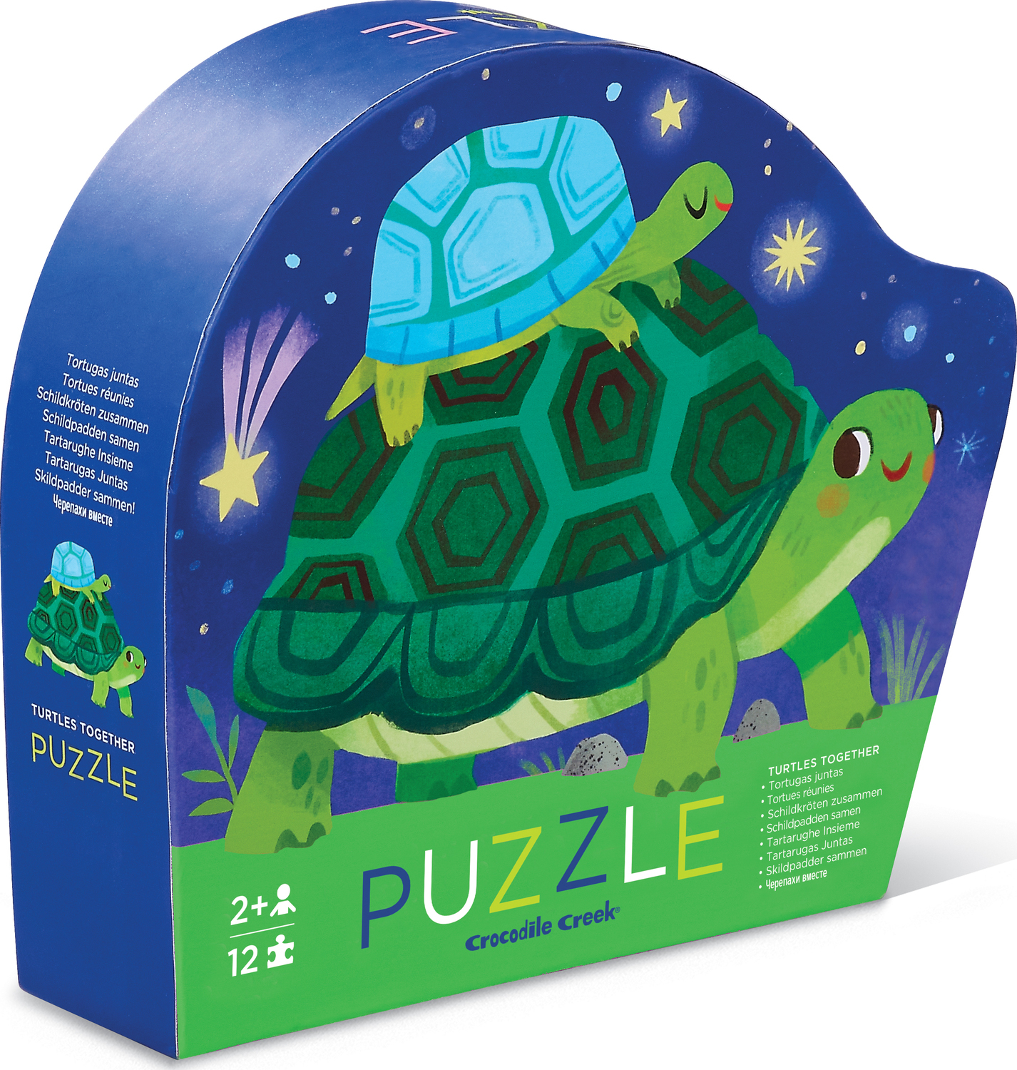 Puzzle Mini Želvy ve tvarované krabičce 12 Crocodile Creek