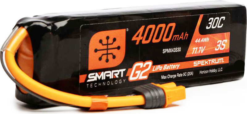 Spektrum Smart G2 LiPo 11.1V 4000mAh 30C IC3