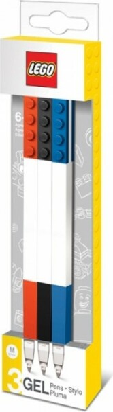 LEGO® Stationery Gelová pera, mix barev - 3 ks