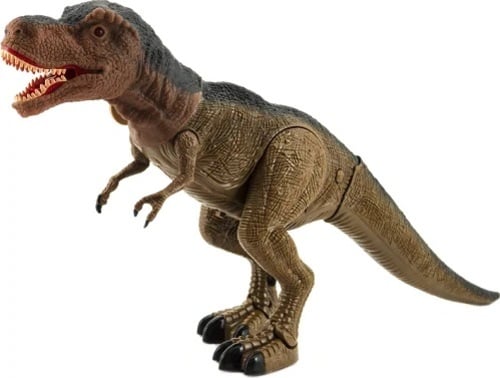 Dinosaurus tyranosaurus chodící plast 40cm na baterie se světlem se zvukem