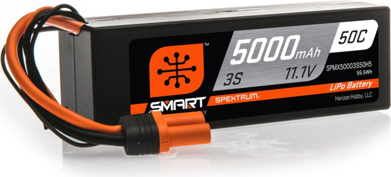 Spektrum Smart LiPo 11.1V 5000mAh 50C HC IC5